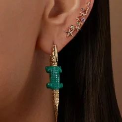 Alligator Mala Bite Earring