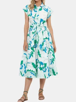 Belted Shirt Dress Maxi